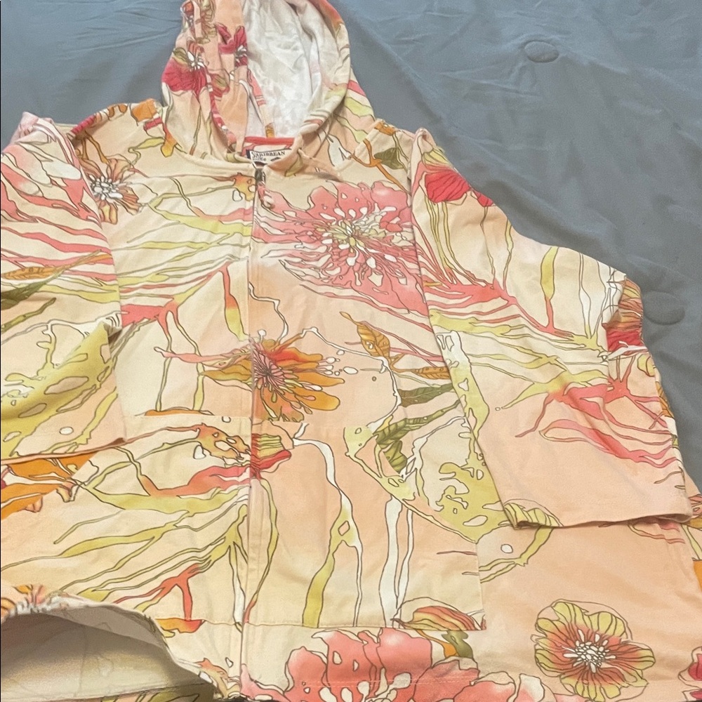 Floral Hooded Jacket